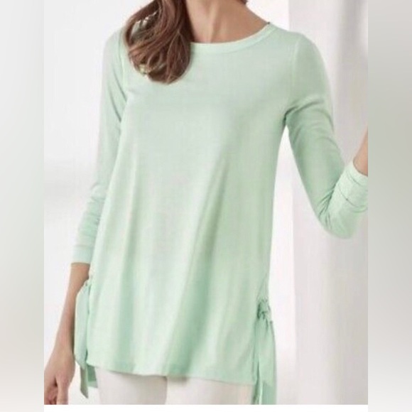 EUC Soft Surroundings Green Tee - Picture 1 of 6